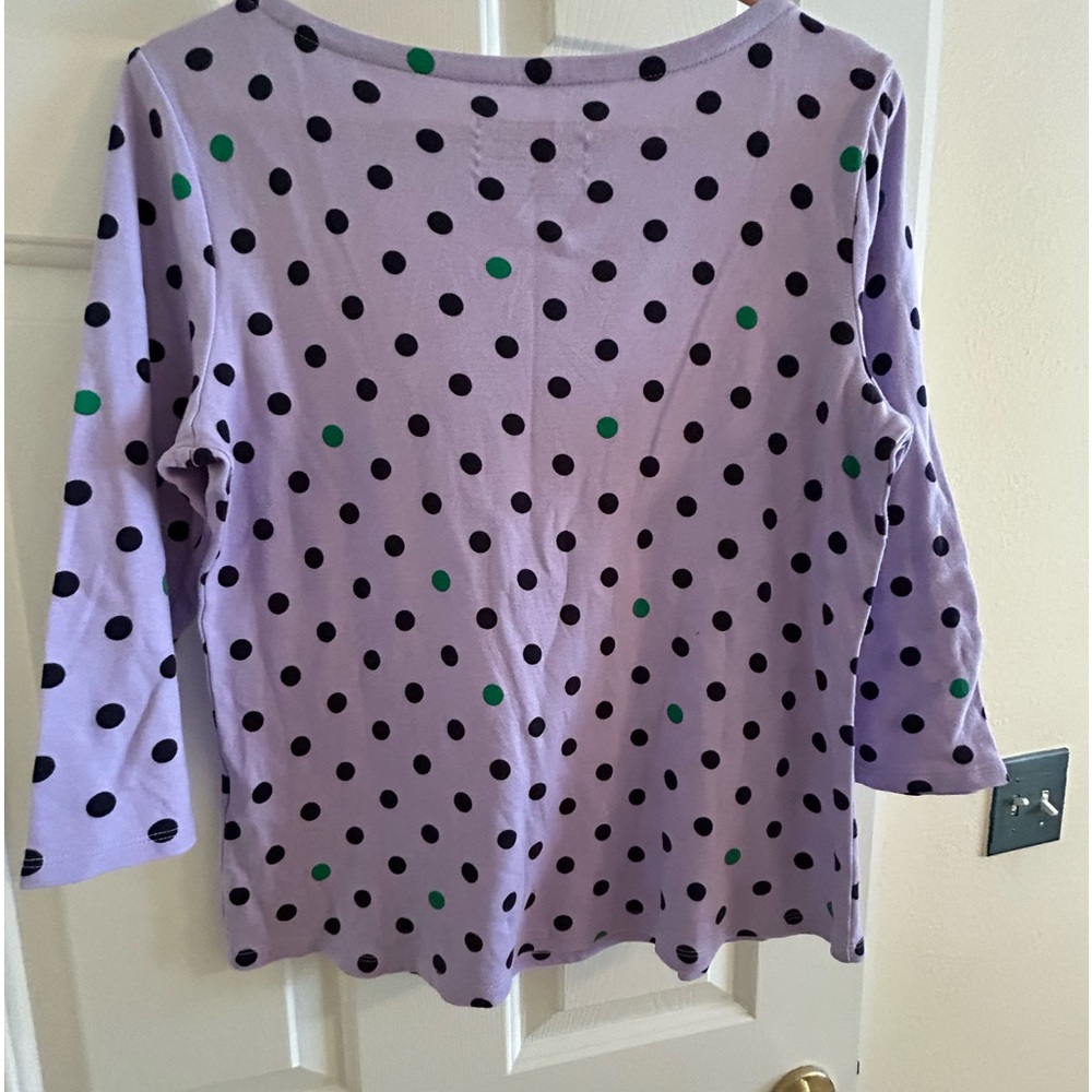 Super Cute CHARTER CLUB polka dots top! Absolutely adorable